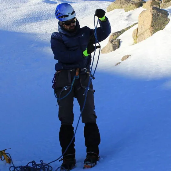 Jairo Hernández, guía de montaña de Guías Ad Astra